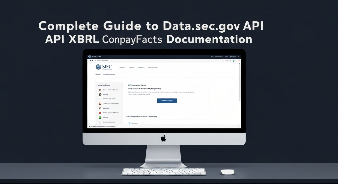 Complete Guide to Data.sec.gov API XBRL CompanyFacts Documentation